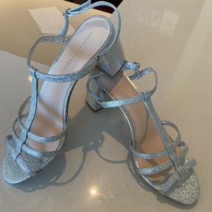 Loeffler Randall Elena Crinkled Leather Sandals